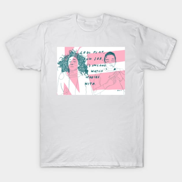 Someone To Watch Movies With - KE - Killing Eve - Villanelle T-Shirt by annijyn